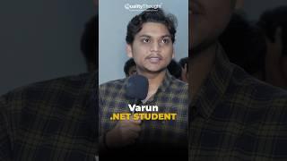 Varun's .NET Student Testimonials | Quality Thought - The Best Institute