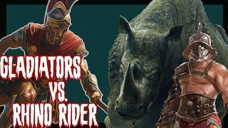 Monster Melee - Gladiators vs. Rhinoceros Rider