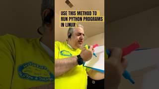 HOW TO RUN PYTHON PROGRAMS IN LINUX TERMINAL.