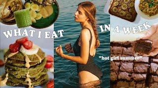 WHAT I EAT IN A WEEK "hotgirlsummer" // vegan & intuitive"