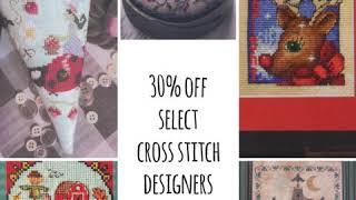 30% off select cross stitch designers at Cobweb Corner Cross Stitch