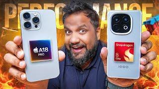 Snapdragon 8 Elite vs Apple A18 Pro Performance Comparison ft. iQOO 13 & iPhone 16 Pro Max