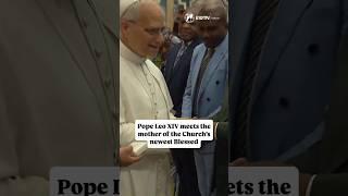 Pope Leo XIV Meets the Mother of Congolese Blessed