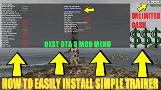 How To Install Simple Trainer | GTA 5 Mod Menu | Vehicle Spawner 2024 | #gta5mods