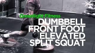 Front foot elevated split squats