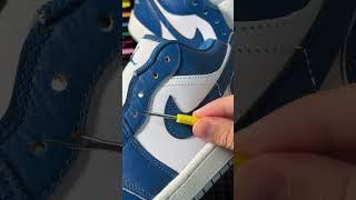 CUSTOMIZING HIS OWN NIKE TRAVIS SCOTT JORDAN 1's ️ #sneakercustoms #customkicks #shoes #nike