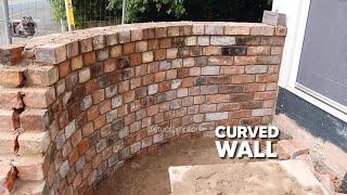  Curved Brick Wall - #Bricklaying #construction #original #youtuber 