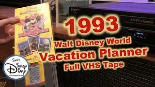 Walt Disney World | Vacation Planning | 1993 | From VHS | Magic Kingdom | Epcot | Sidney MGM Studios