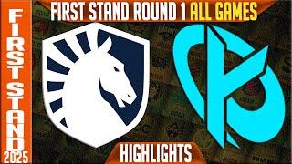 TL vs KC Highlights ALL GAMES | First Stand Day 1 2025 | Team Liquid vs Karmine Corp