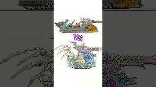 death rattle vs mimic leviathan #homeanimations #cartoon #tank #shorts