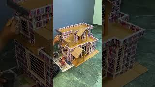 how to make cardboard house #techtonic-b9z#youtubeshorts