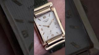 Absolutely fantastic @longineswatches manufactured in 1955 with hooded, hinged lugs