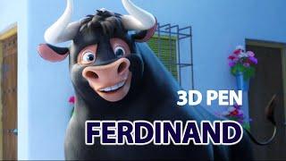 3D PEN ART | BULL FERDINAND | КАК НАРИСОВАТЬ БЫКА ФЕРДИНАНДА