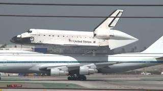 LAX Shuttle Final Landing SCA 747