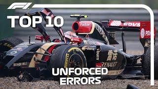 Top 10 Unforced Errors In F1