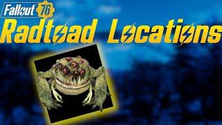 Fallout 76 - Radtoad Locations