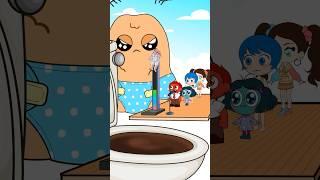 INSIDE OUT 2: New Toilet Jump - Baby Nuggy vs Anger x Envvy x Joy x Alexia #shorts #animation