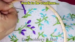 Hand embroidery tutorial /How to hand embroidery work  #embroiderypatterns