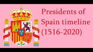 Presidents of Spain timeline (1516-2020)