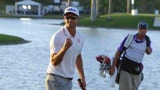 Adam Scott wins with clutch par on 72nd hole at Cadillac Championship