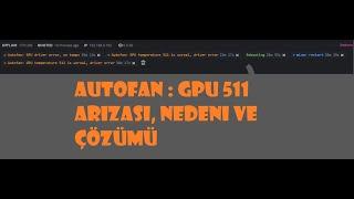 GPU temperature 511 is unreal driver error hatası / Riser arızası / Riser besleme kablosu yanması