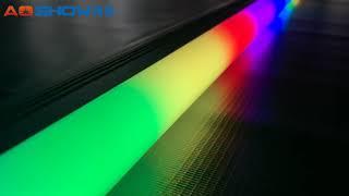 Aoshowled@ WS2812B Rigid LED Pixel Bar Tube SPI RGB Color IP66 DC5~12~24V Madrix and Nebula Control