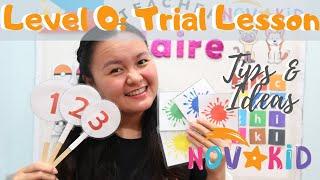 NOVAKID: LEVEL 0 Trial Lesson | Tips and Ideas | Claire Abordo