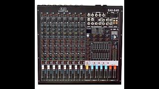 kh 8 Channel Audio Mixer Professional Mixing Console, Aux Path Plus Effects Processor, USB, 4 Aux,