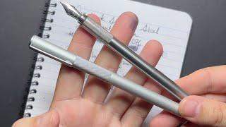 MUJI Aluminium VS Wingback Stainless Steel Fountain Pen Comparison