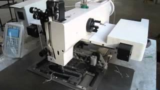 Heavy duty automatic sewing machine for stitched shoe soles