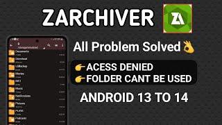 Z Archiver All Problem Solved · Android access Restriction zarchiver · Access Denied Zarchiver