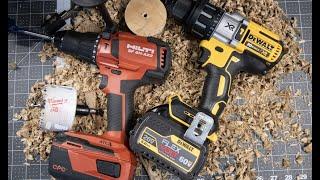 Dewalt VS. HILTI Hammer drills (WOOD)