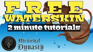 MEDIEVAL DYNASTY WATERSKIN (FREE IN UNDER 2 MINUTES!!)