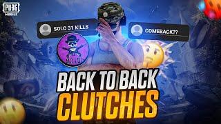 Comeback?? Back to Back ClutchesSolo 31 KILLS Pubg Mobile - BGMI