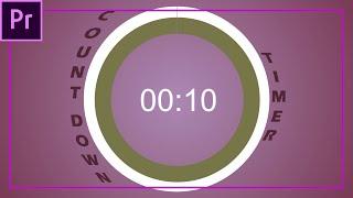 Easy ANIMATED COUNTDOWN TIMER IN Adobe Premiere pro cc 2020