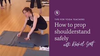 Quick Tutorial: How to Prop and Prepare for Shoulderstand Safely ~ Tips for Yoga Teachers