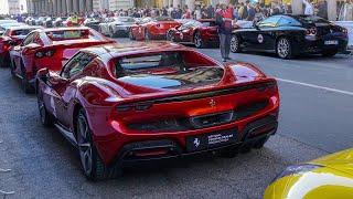 Salone Auto Torino 2024 -2: Ferrari Rossocorsa Royal Tour! - Purosangue, SF90 Stradale, 488 Pista...