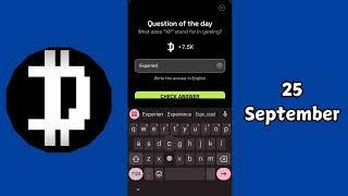 Dropee Question of the Day 25 September | What does "XP" stand for in gaming?