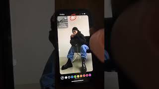 How to make black background transparent in Instagram story