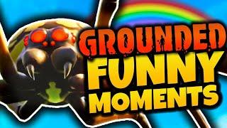 FIGHTING THE WOLF SPIDER! - Grounded Funny Moments