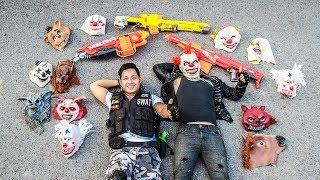 LTT Films : Special Task SWAT Warriors Nerf Guns Fight Crime Tiger Man Mask City Hunter