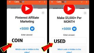 Pinterest Affiliate Marketing Cats Code | Make $5000+ Per MONTH Cats video code today