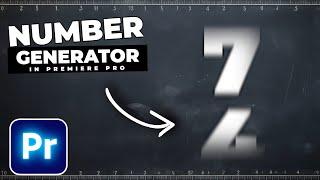 SIMULATED Random Number GENERATOR In Premiere Pro