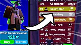  WOAH!!!!!  NEW GODLY *BEAT* ENDLESS MODE!!BROKEN DAMAGE!!! - Toilet Tower Defense (Roblox)