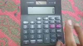 How to Clear Memory in Casio MJ 12D / MRC in Casio MJ 12D ....