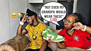 Rating My Boyfriend’s Shoes Badly Prank {He Cried}