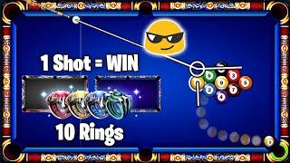 ONE SHOT = WIN (golden break) 8 Ball Pool - Moonlight 9 ball Table 10th Ring - GamingWithK