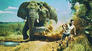 Animals versus Cars! Bull, Elephant, Rhino, Behemoth vs. Machines!