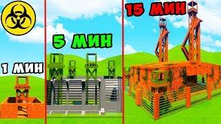 ПОСТРОЙ ЗОМБИ БАЗУ ЗА 1 МИН 5 МИН 15 МИН В BRICK RIGS! ЗОМБИ АПОКАЛИПСИС! БИТВА ПОСТРОЕК В БРИК РИГС