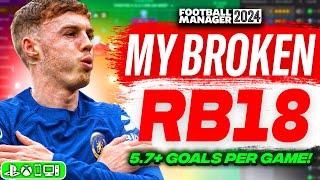 BROKEN RB18 FM24 Tactic! (5.7+ Goals Per Game) | Best FM24 Tactics!